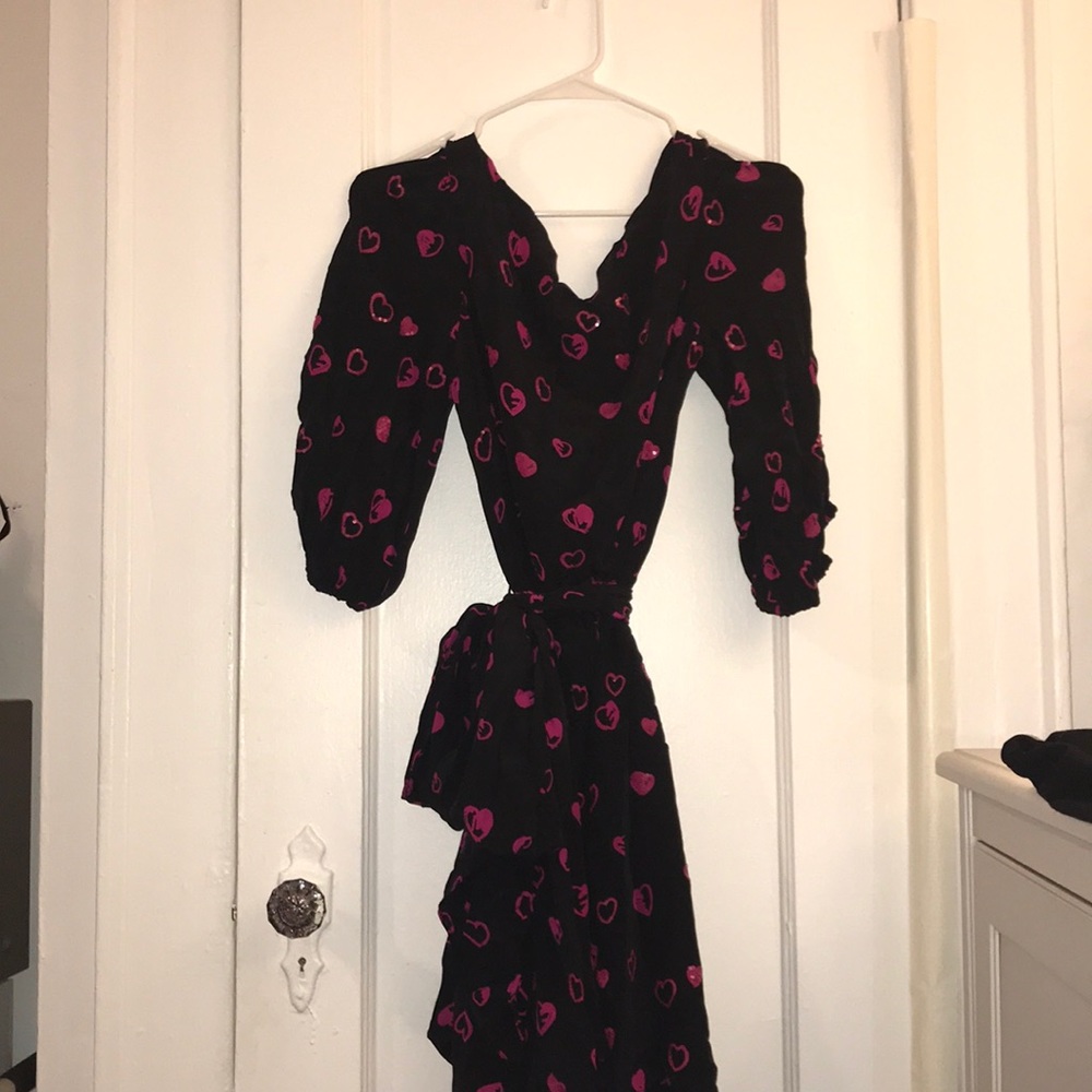 Halston heritage heart dress